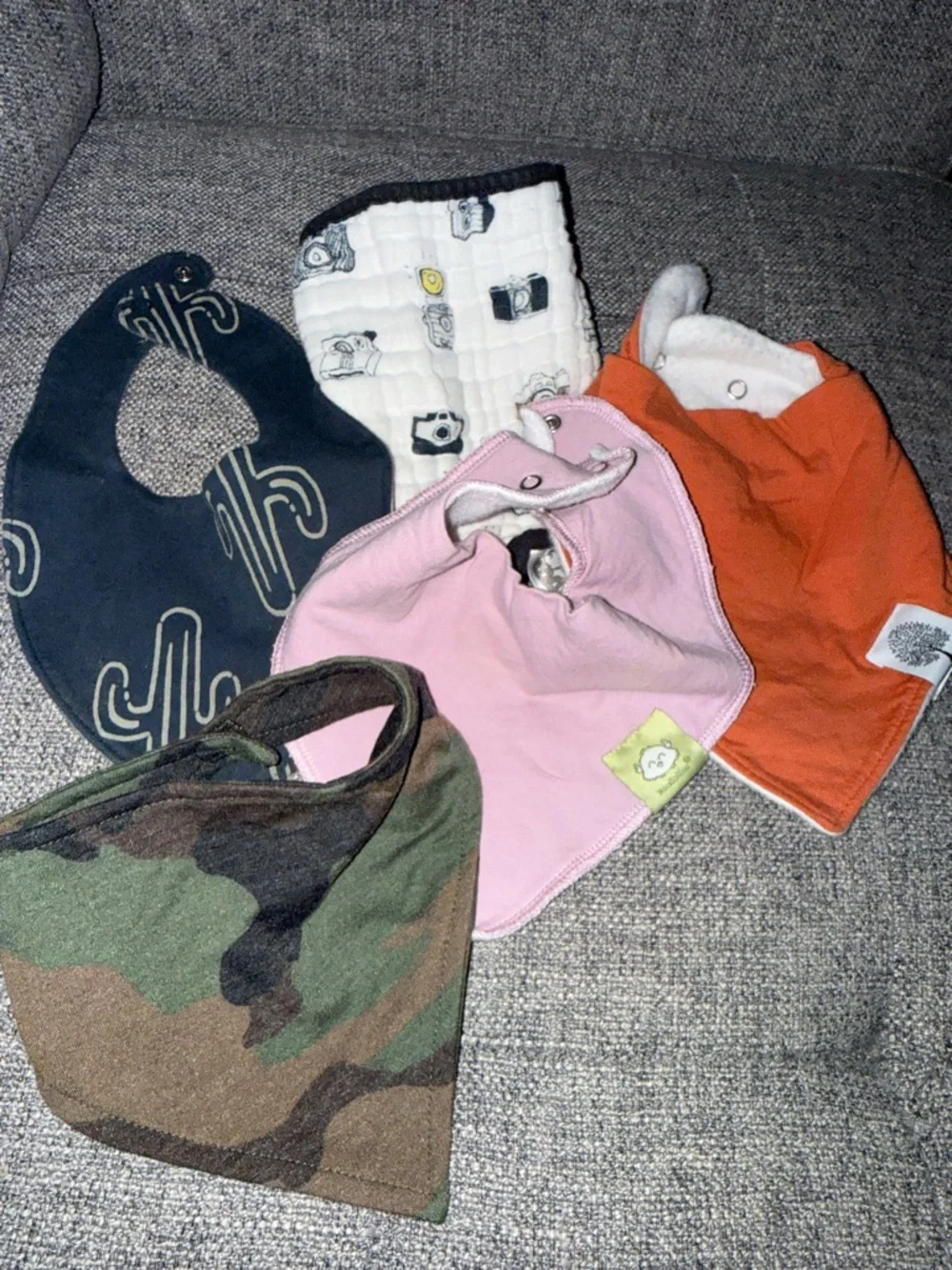 Parker baby, keababies, carters baby bandana bibs bundle of 5